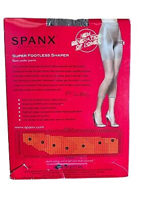 New NIP SPANX Footless Nude 1 Size E Super Control Body Shaping Panty Hose
