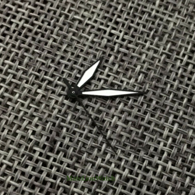 Lancette Nere/argento Lume Verde Per Orologi NH35, NH36, 7s26, 4r35 E Affini