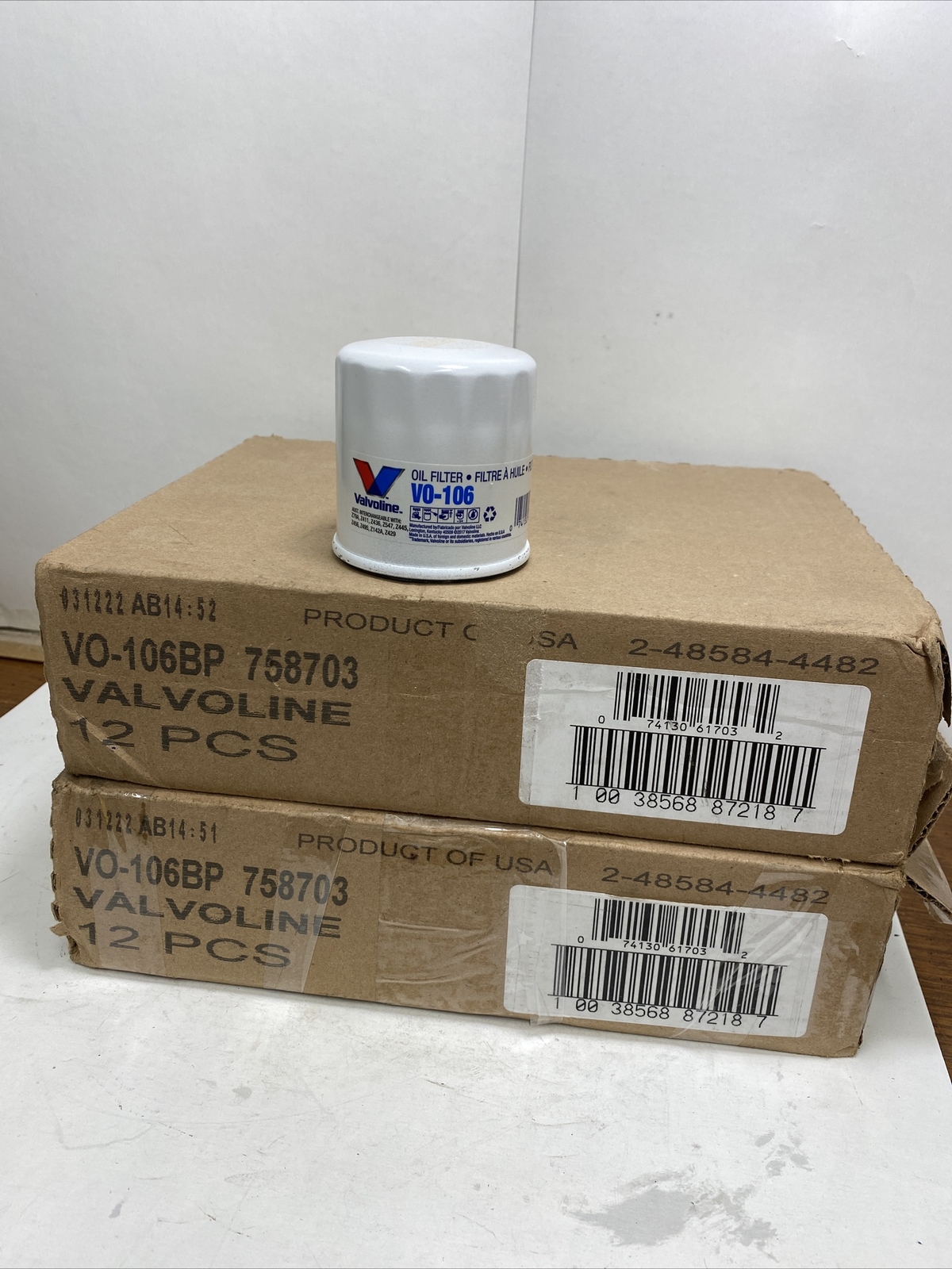 VALVOLINE VO106 cross reference oil filters oilfilter