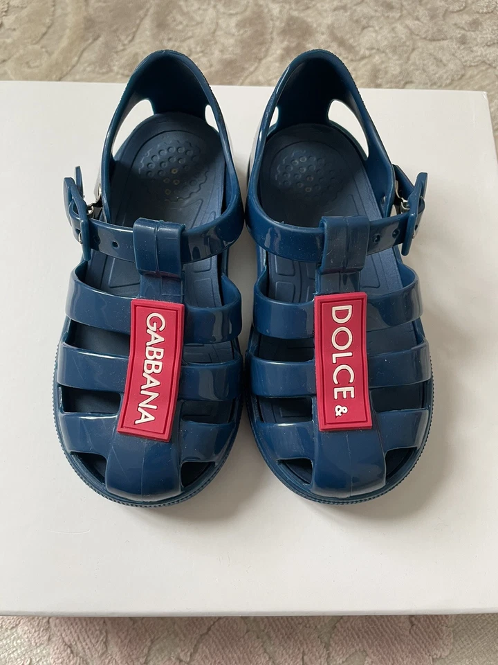 Dolce and Gabbana синий логотип желе туфли размер 25 - Изображение 4 из 4