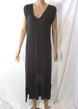 Hartford Black Linen Maxi Dress Size 1
