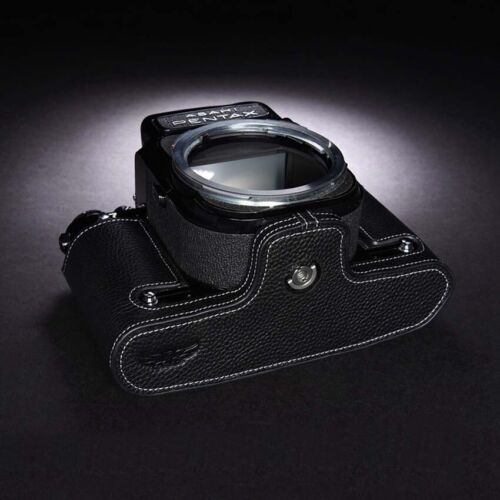 Vintage Genuine Real Leather Half Camera Case Bag Cover For Pentax 67/6X7/67 TTL - Picture 10 of 21