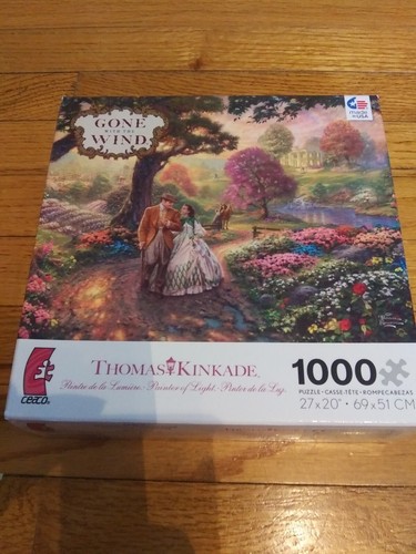 Thomas Kinkade Gone With The Wind 1000 Piece Puzzle - New!