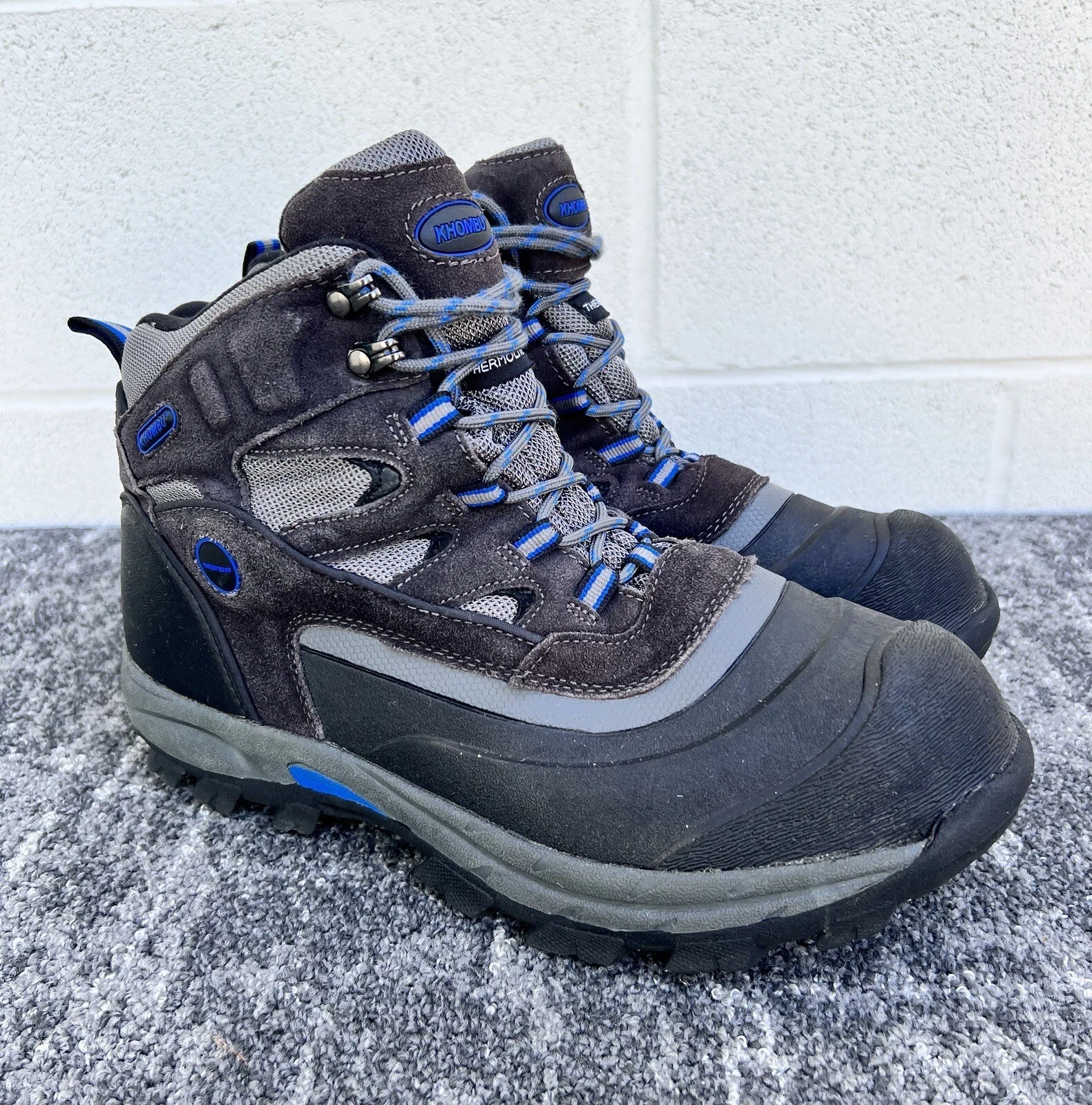 Khombu Men's Fleet Hiker Terrain Weather Rated Boots 12 US Men's