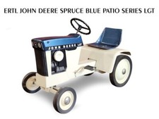 ERTL John Deere Spruce Blue LGT Pedal Tractor Metal Sign: 12x16"  Free Shipping