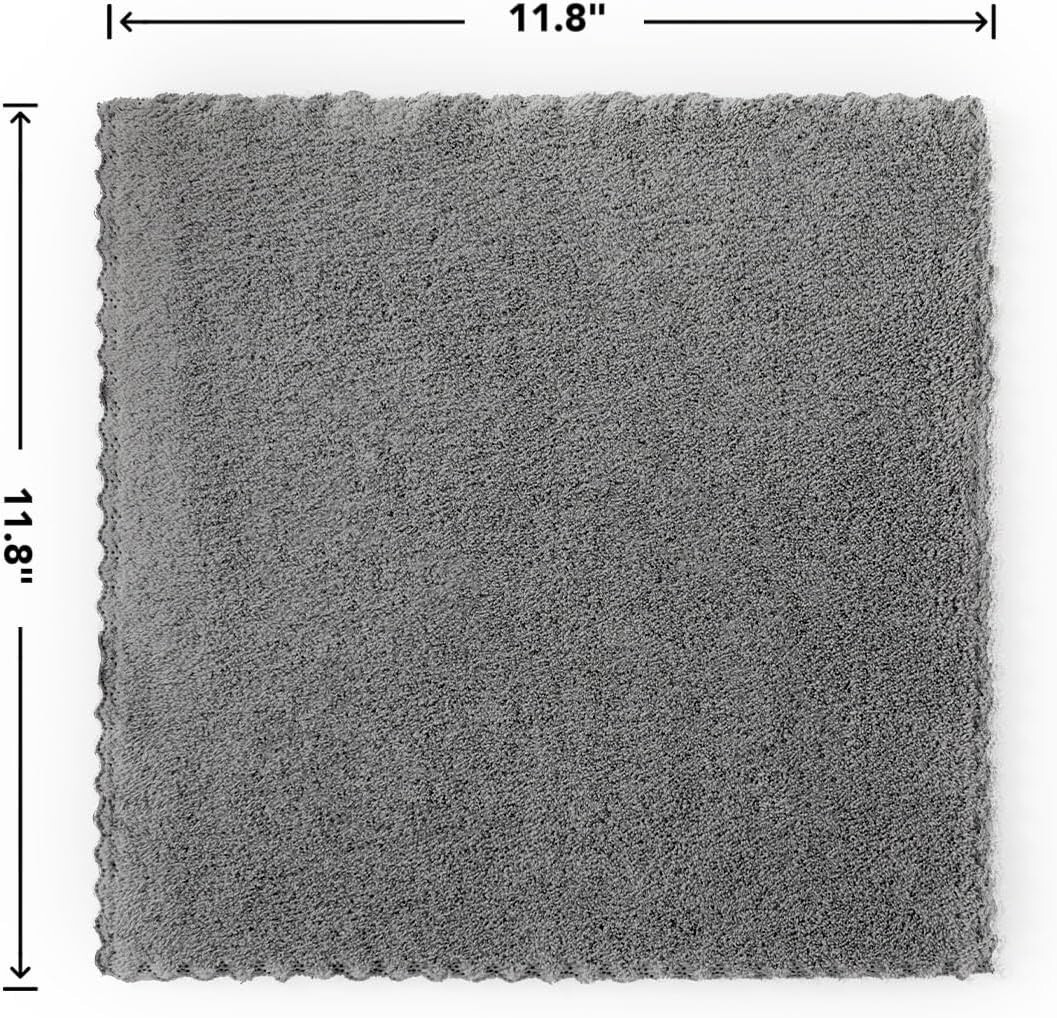 "12 Pack Cleaning Cloth,Ultra Soft Absorbent Quick Drying Microfiber Cleaning Ra