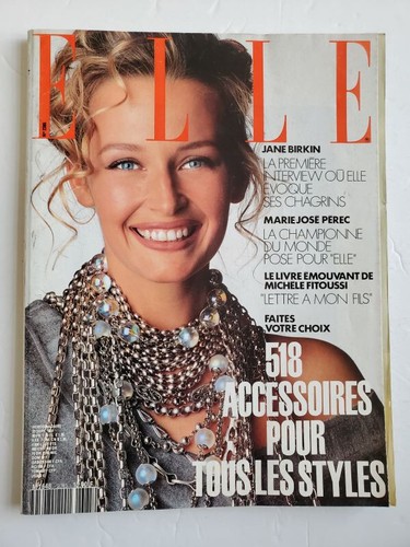 1991 ELLE France Estelle Lefebure H Christensen JANE BIRKIN Serge Gainsbourg - 第 1/13 張圖片