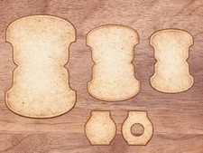 Round tab - Whale Tail cutting dies set of 5 