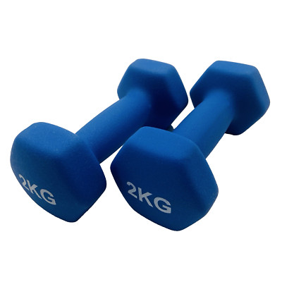 Amazon Basics Neopren Hanteln Gewichte (2er-Sets, 2kg Hanteln)