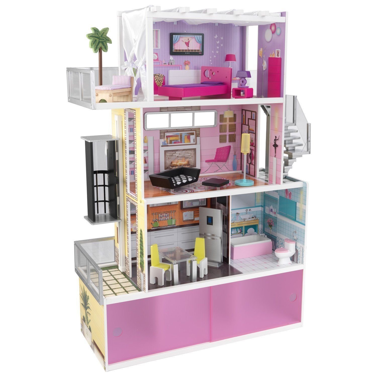 kidkraft amelia wooden dolls house