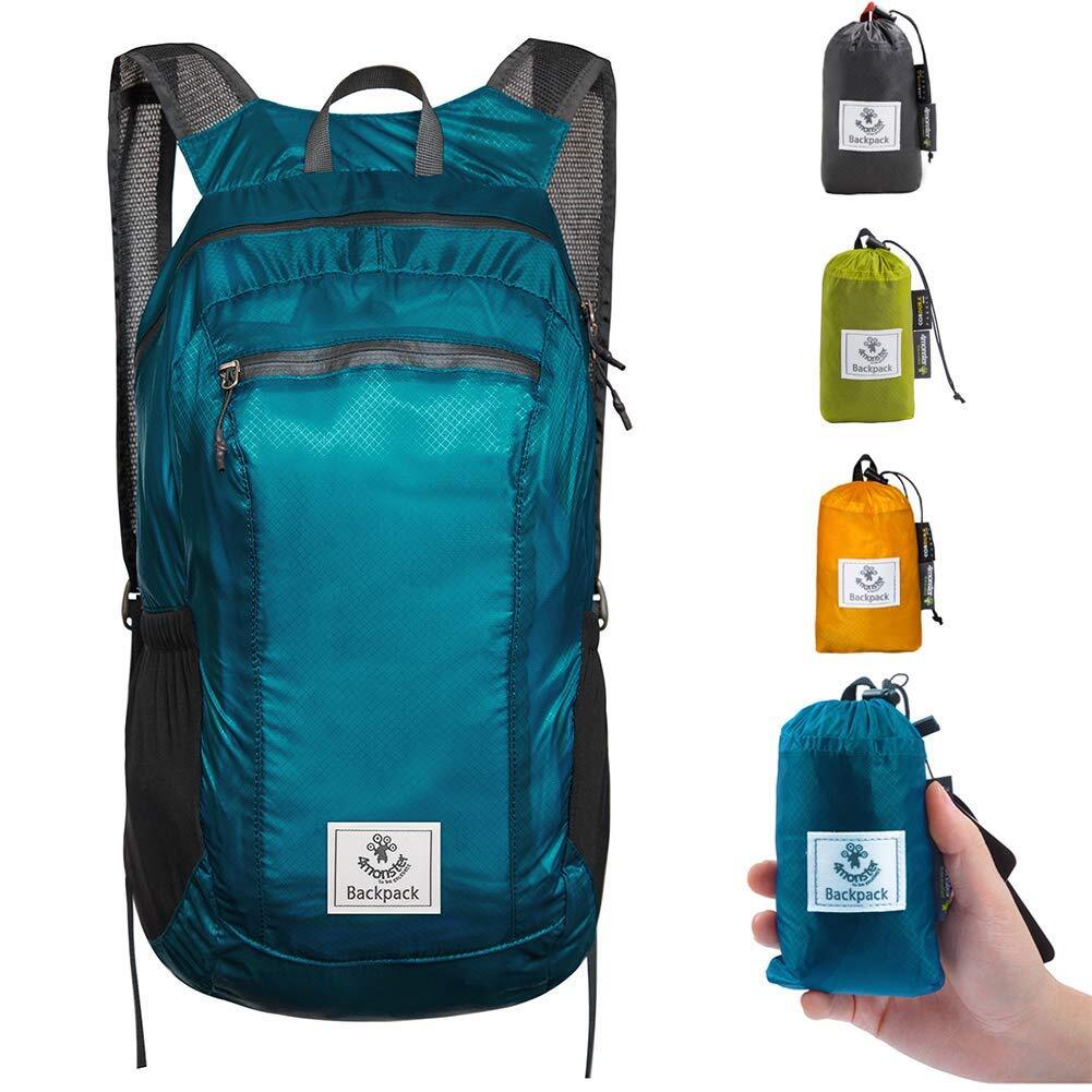 Hiking Daypack - Water-Resistant Lightweight Backpack for Travel & Camping
