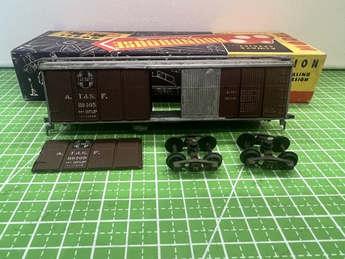 Roundhouse HO Diecast Atchison, Topeka y Santa Fe 40' Boxcar #118905 Leer | Zustand: Used