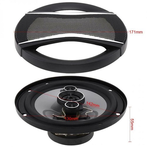 Car Coaxial Speakers 3 Way 400W Stereo Super Bass Audio Cable Subwoofer 6" inch - Picture 5 of 10