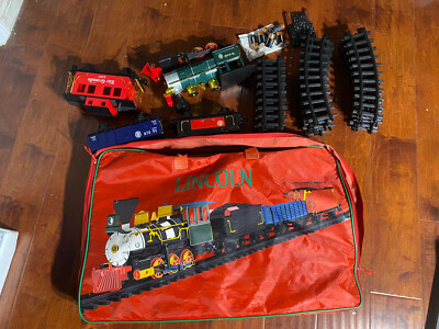 Vtg 1996 Scientific Toys Rio Grande B/O Train Set W/ Battery Bag