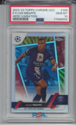 その他 mbappe psa10 KYLIAN MBAPPE 2022-23 TOPPS CHROME HERO VARIATION REFRACTOR