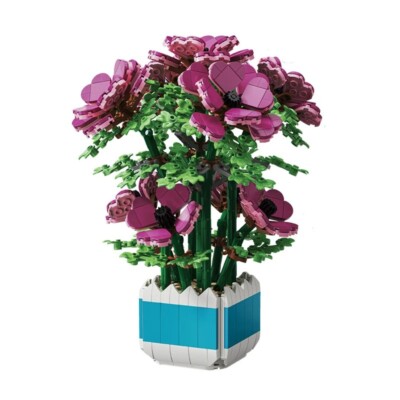 Potted Plant Home Decoration Building Blocks DIY Toy Set