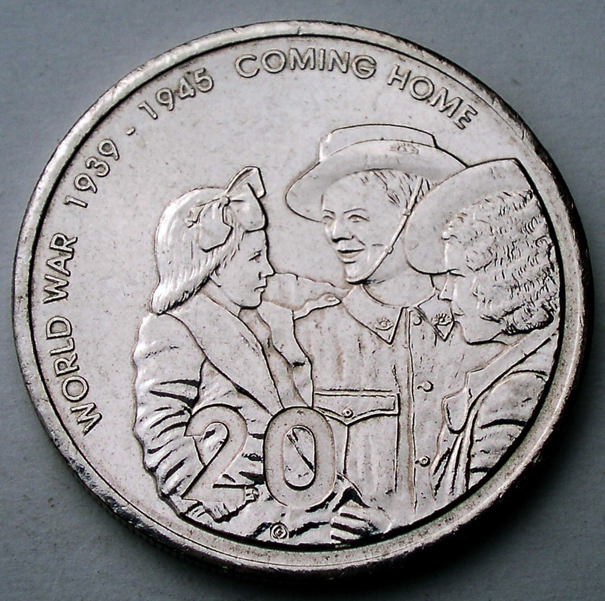 AUSTRALIA 20 CENTS 2005 KM#745 60th Anniversary of the End of WWII