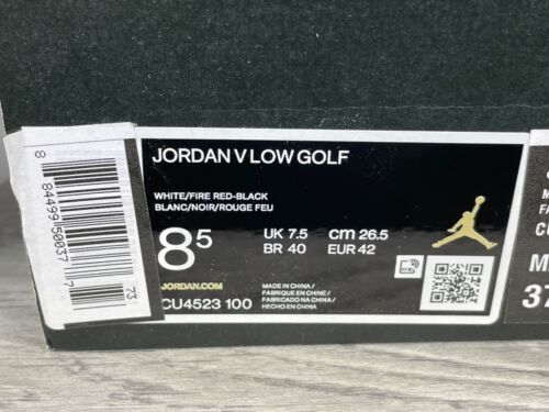 Nike Jordan V 5 Retro Low Golfschuhe, CU4523-100, UK 7,5, EUR 42, US 8,5 - Bild 17 von 17