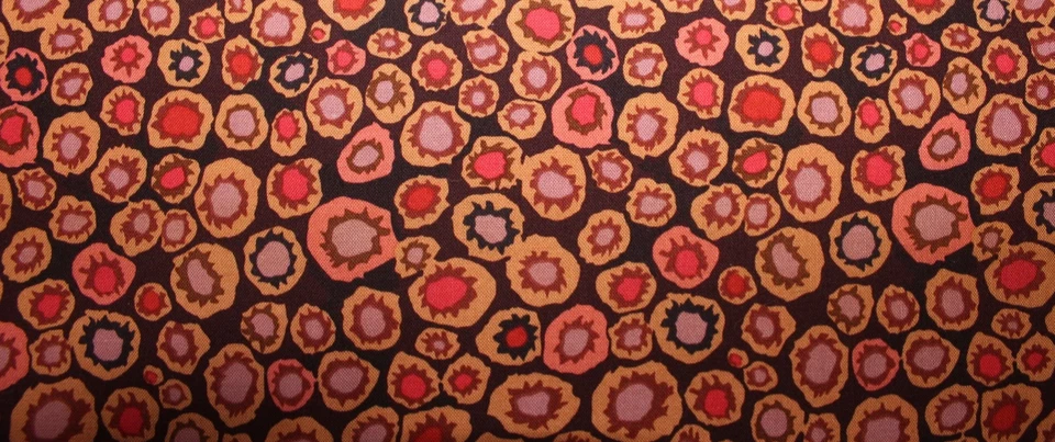 Kaffe Fassett PUNTOS ORGÁNICOS MARRÓN GP53 1/2 yarda 1 yarda disponible edición original Foto 2 de 2