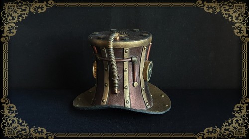 Mini Top Hat Steampunk Costume Handmade cosplay retro accessory - SEE VIDEO - Picture 5 of 9