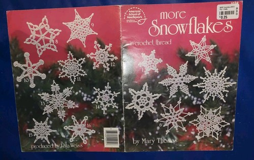 ASN More Lacy Snowflakes Thread Crochet Pattern Leaflet 16 Lace Designs - Picture 3 of 3