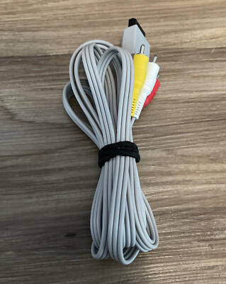 Official OEM Nintendo Wii A/V AV RCA Audio Video Composite Cable Cord  (RVL-009)