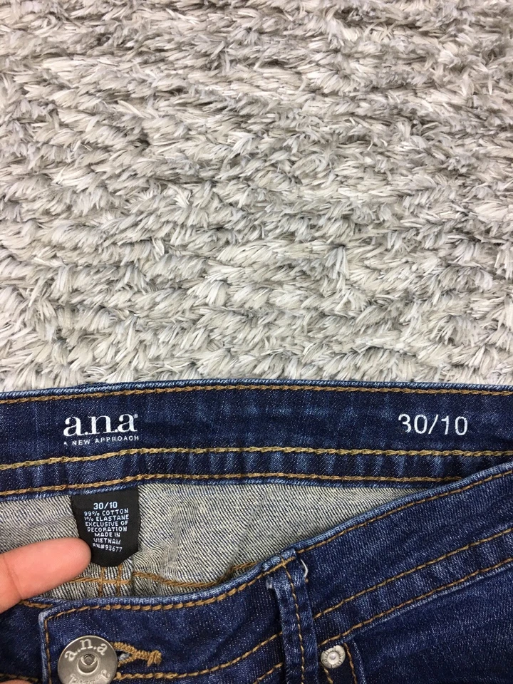 a.n.a. (Новый подход) укороченные джинсы женщин размер 10/30 синий джинсовой ткани лодыжки темно - Изображение 4 из 4