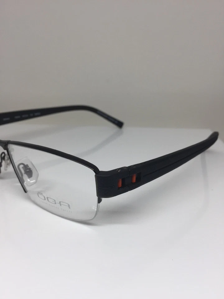 Nuevas gafas OGA 79220 monturas RX C. MM050 marrón y naranja 54-16 mm hechas en Francia Foto 3 de 4