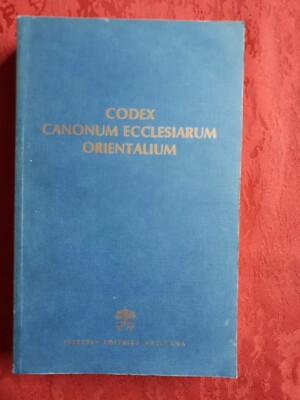 Codex canonum. Ecclesiarum orientalium. | eBay