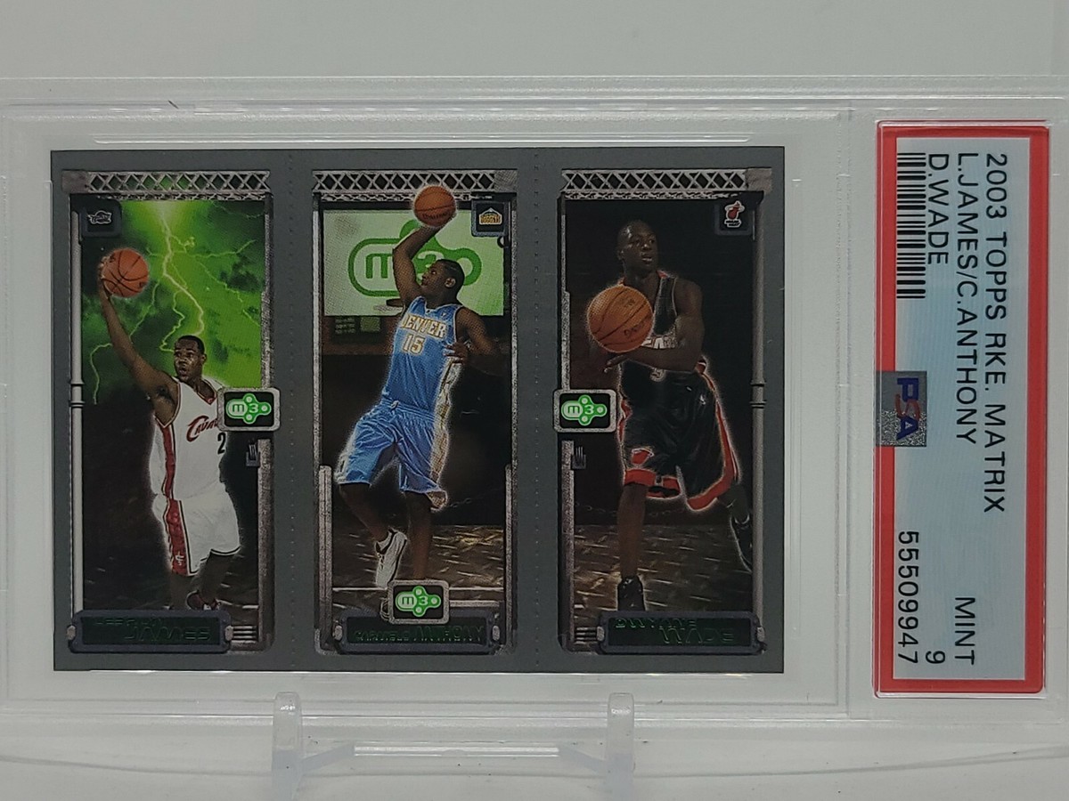 RC LeBRON・WADE・ANTHONY / NBA 2003-04 Fleer Tradition - Trio Rookie LeBron James, Dwyane