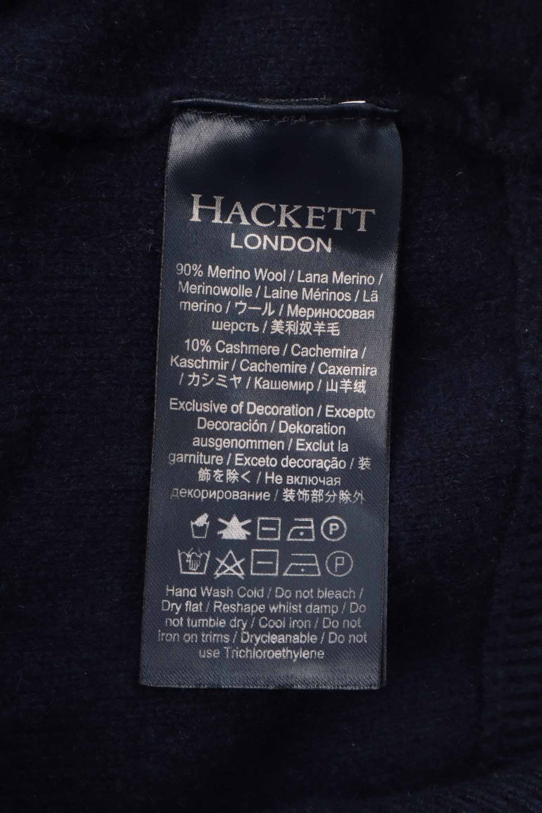 Hackett Mayfair Classic Button Front Cashmere Car… - image 2