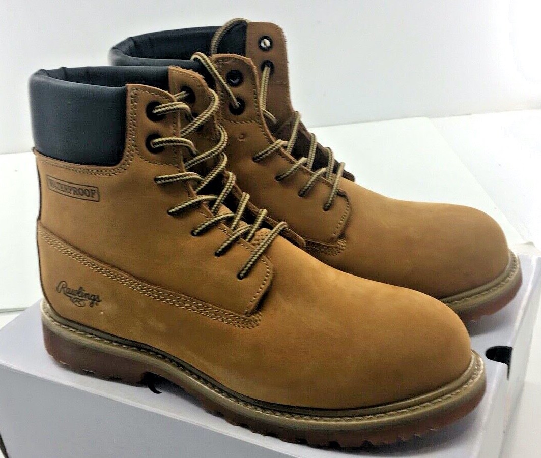 Rawlings Rigger Wheat Suede Men\'s Ankle Boots NEW. Regular Retail:  $89.99 Rawlings Waterproof Boots Rigger New With Box Wheat Men main image 3