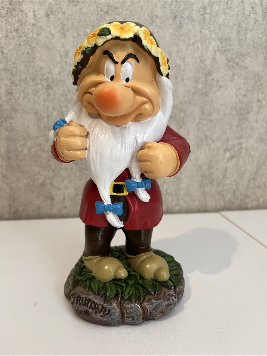 Disney Snow White & The Seven Dwarfs Grumpy Garden Resin Statue