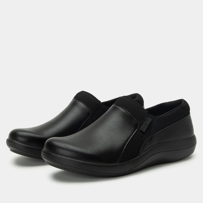 Alegria Duette Jet Black Leder Schuh Clog Damen Größen 35-42 Neu Medium