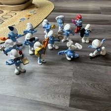 SMURFS McDonald's Happy Meal Figures Toys 2013’ Lot of 10 Plus 4 Others Total 14