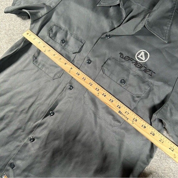Vintage Deftones Shirt Men Large Grey Dickies Work Button Up Nu