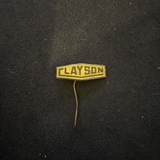 Vintage Clayson Pin Anstecker Mähdrescher Traktor Logo