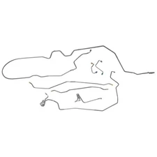 Brake Line Kit Complete Tubes Power Disc 1971-73 Chevrolet Camaro OE Steel 7pc