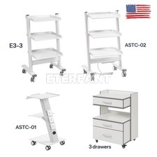 Dental Mobile Cabinet Cart with Drawers/Medical Tool Cart Trolley Sockets