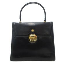Used VERSACE Sunburn Handbag Formal Bag Black IU GY13 Ladies Vector Vintage 2511