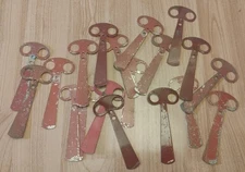 Gilbert Erector Set Part CA Red Painted Steel Signal Arm Lot of 18