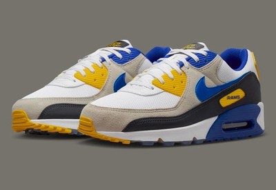 Nike Air Max 90 Los Angeles Rams II7587-100 Men s Size 9.5