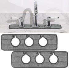 2 Pcs Faucet Mat Kitchen Sink Splash Guard Kitchen Sink Faucet Dish Drying Mat