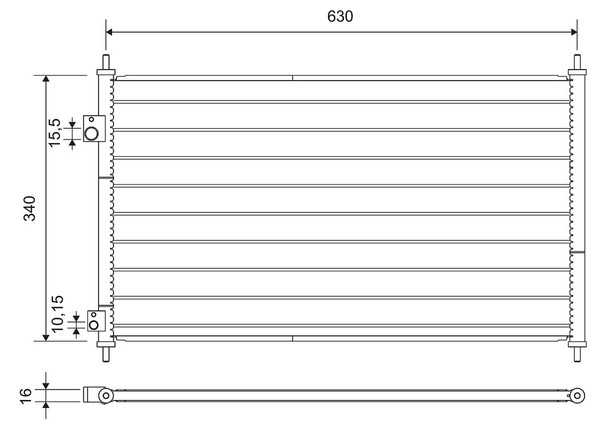 Valeo Kondensator Klimaanlage 812713 Aluminium FüR Renault Fluence L33T L33J 7-image