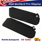 For 1993-2002 Chevy CAMARO Pontiac Firebird sun visor set BLACK w/o mirror PAIR