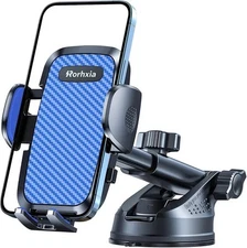 Rorhxia Car Phone Holder 3-in-1 Mount Blue