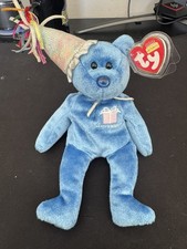 Ty Beanie Babies SEPTEMBER The Birthday Bear Beanbag Plush Stuffed Animal