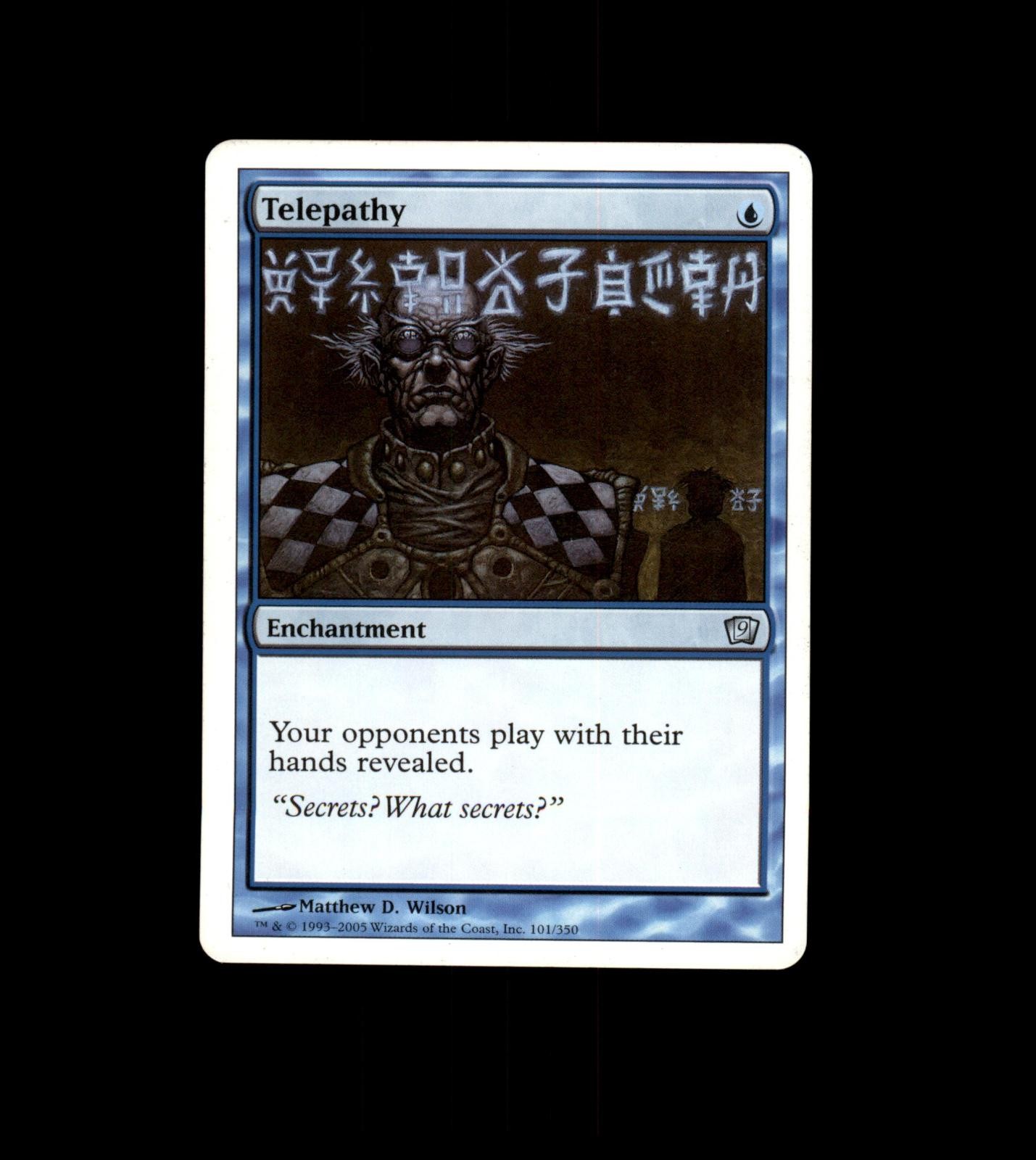 Telepathy 101 Uncommon 9th Edition Magic: The Gathering Lightly Played