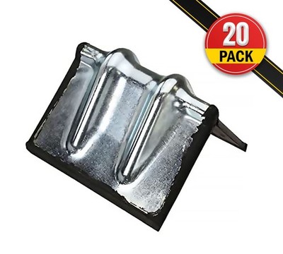 (20 Pack) Steel corner/edge protector 4'' - w/rubber Flatbed Tow Truck Trailer...