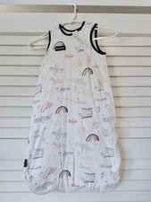 Domiamia Sleep Sack Wearable Blanket 18-36m Tencel Bamboo Cotton Planes Rainbows